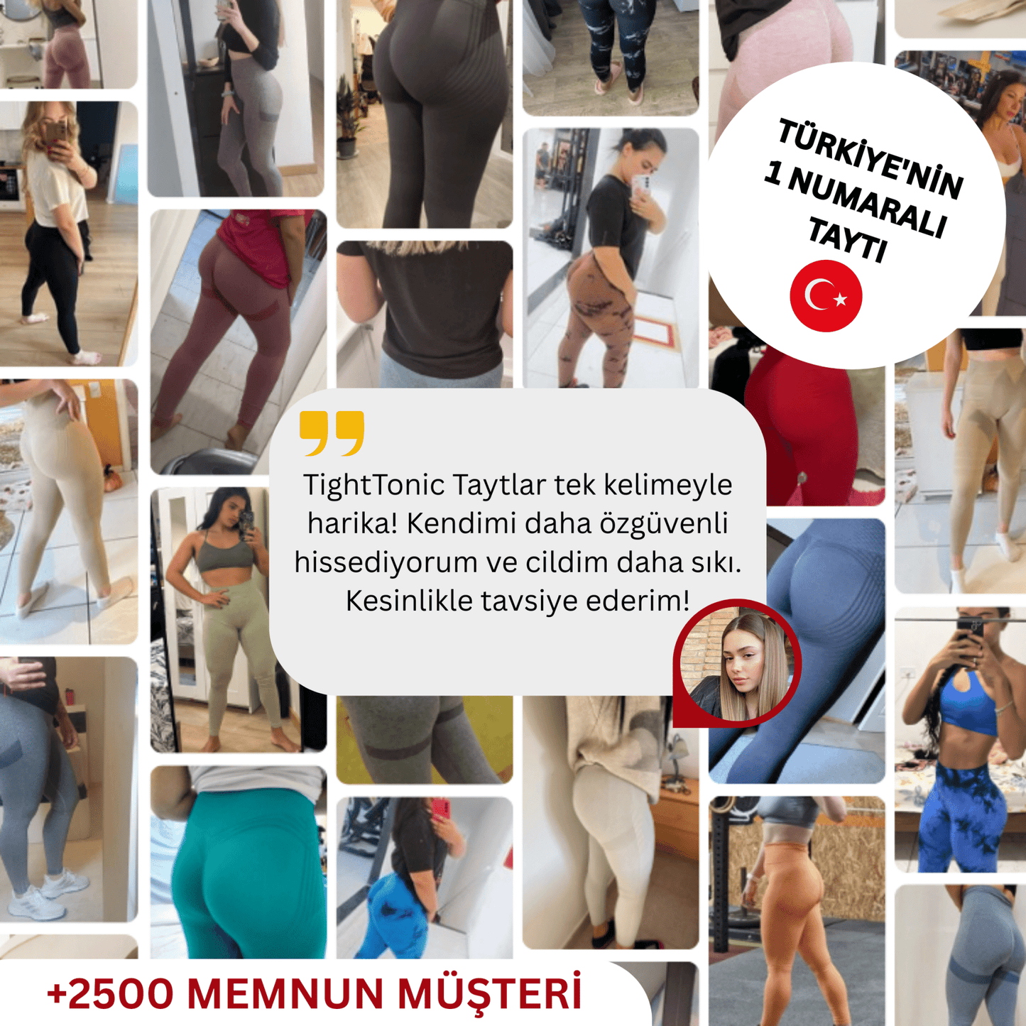 3'lü Etki Taytı Lipödem, Selülit, Varis TightTonic™ - Tight Tonic