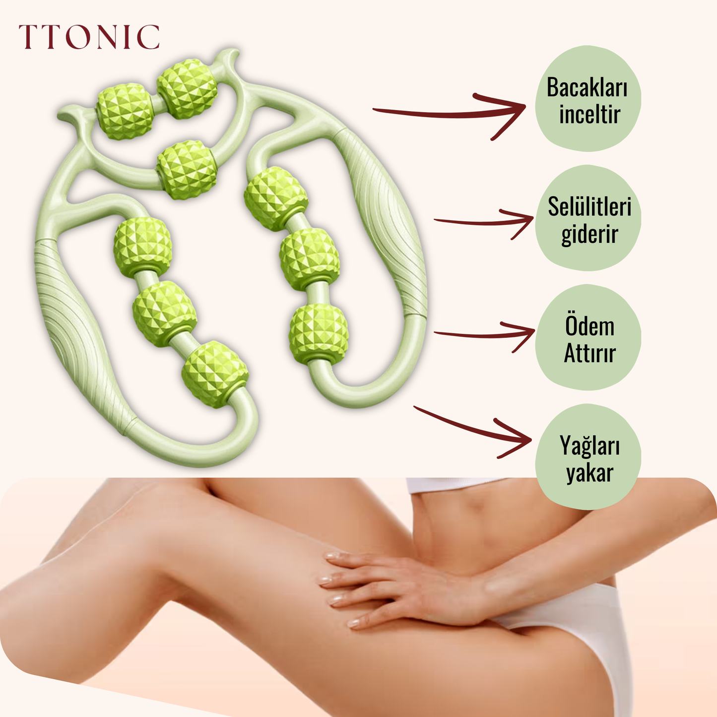 Vücut Masaj Silindiri TightTonic™