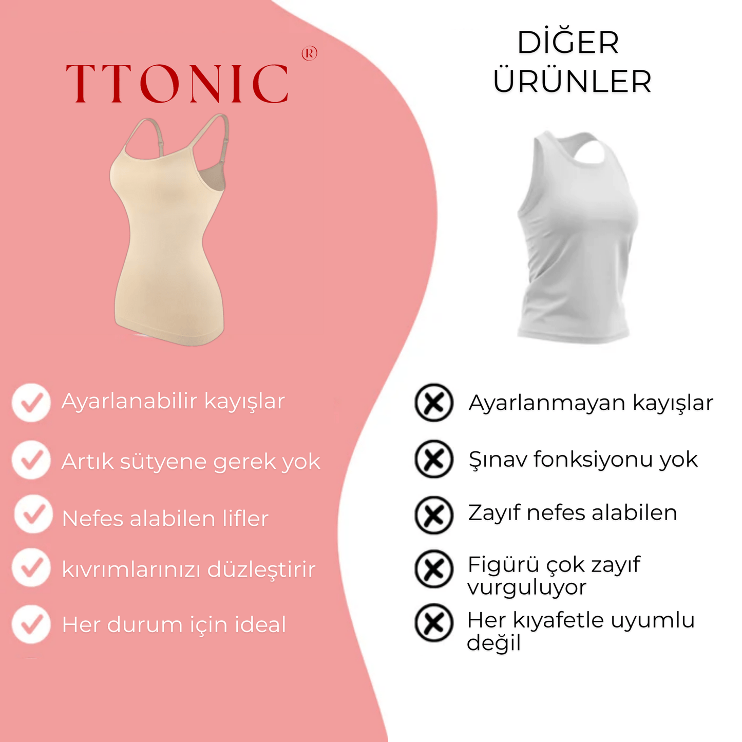 Şekillendirici Üst TightTonic™ - Tight Tonic