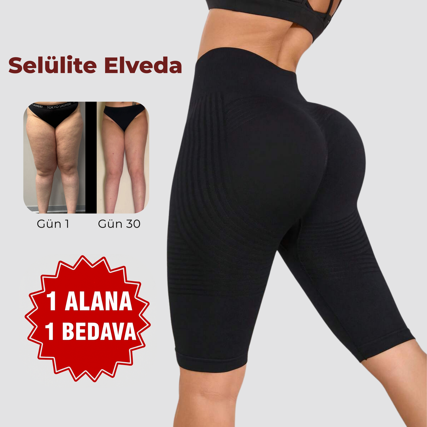 3D Anti-Selülit Şort TightTonic™