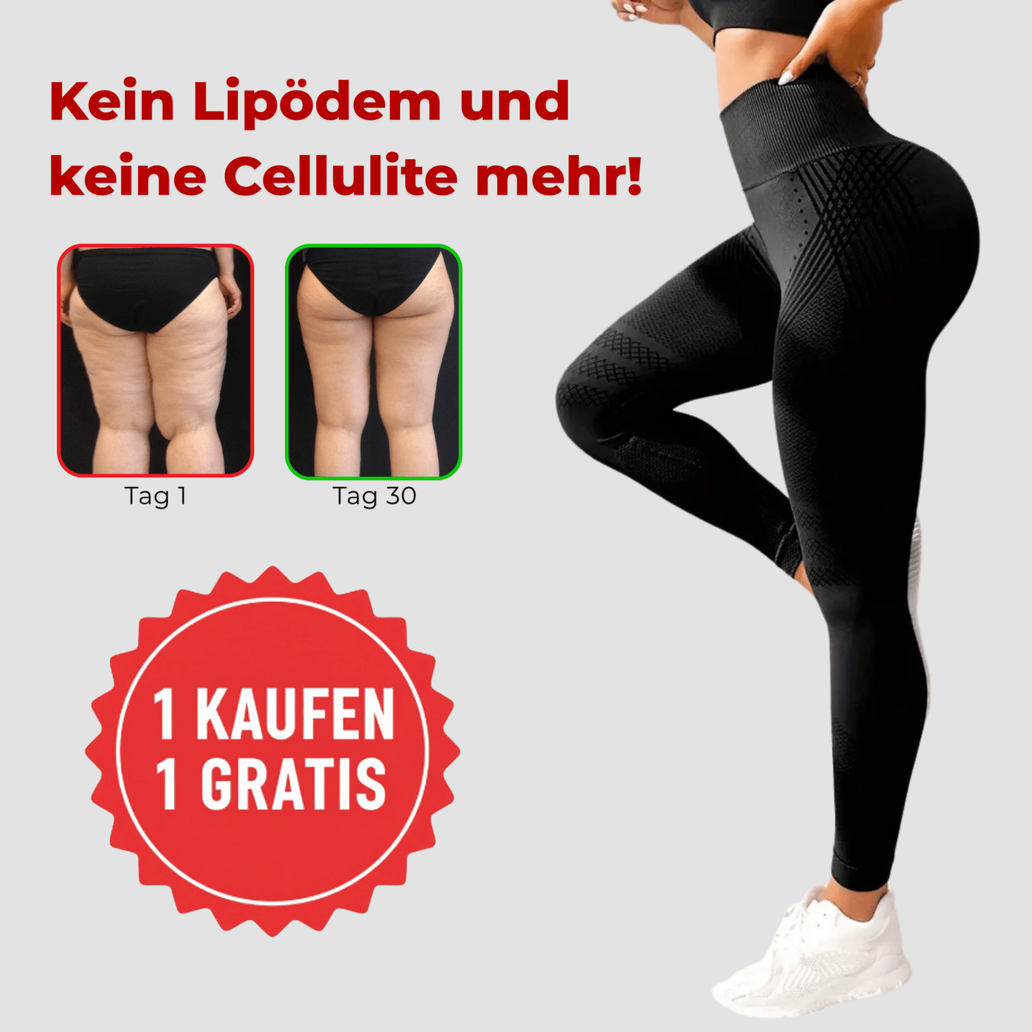 3 Fach Wirkungs Leggings Lipödem, Cellulite, Krampfadern TightTonic™ - Tight Tonic