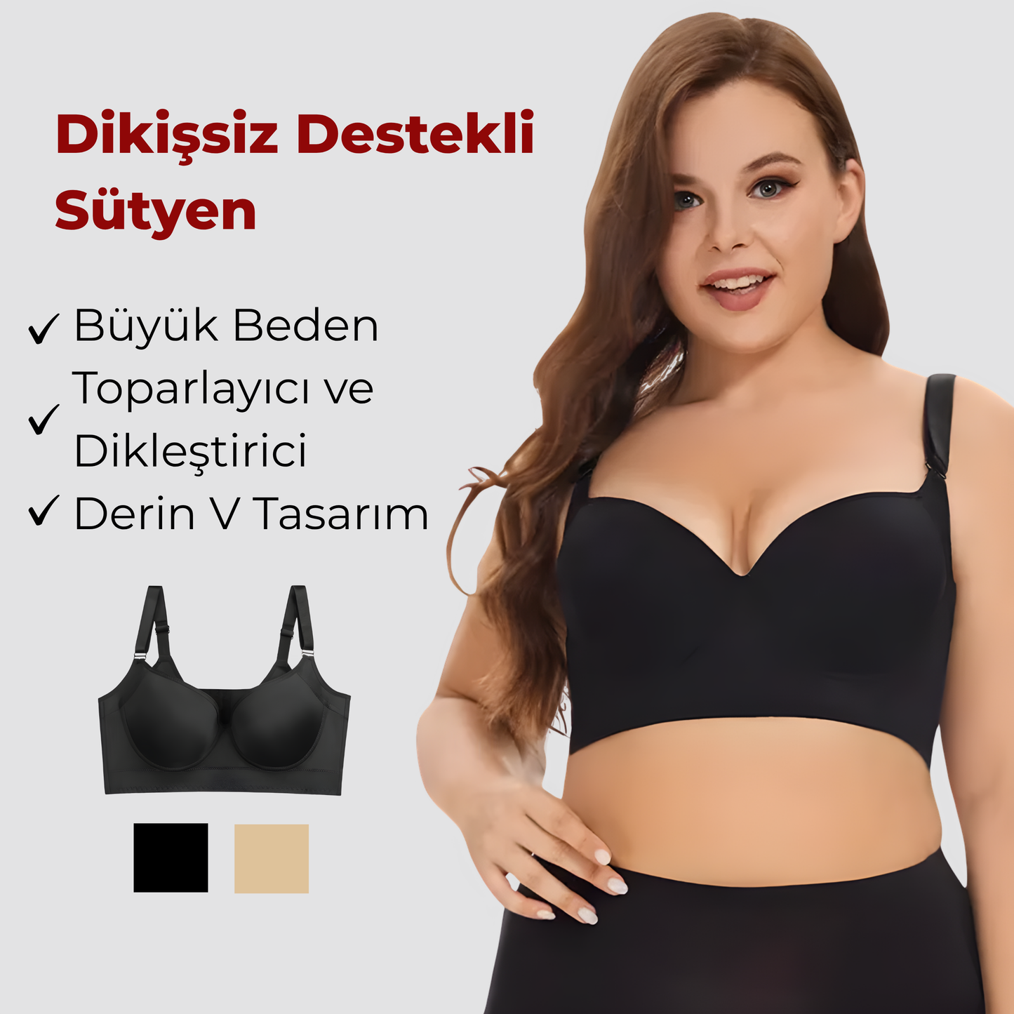 Dikişsiz Göğüs Dikleştirici Sütyen TightTonic™