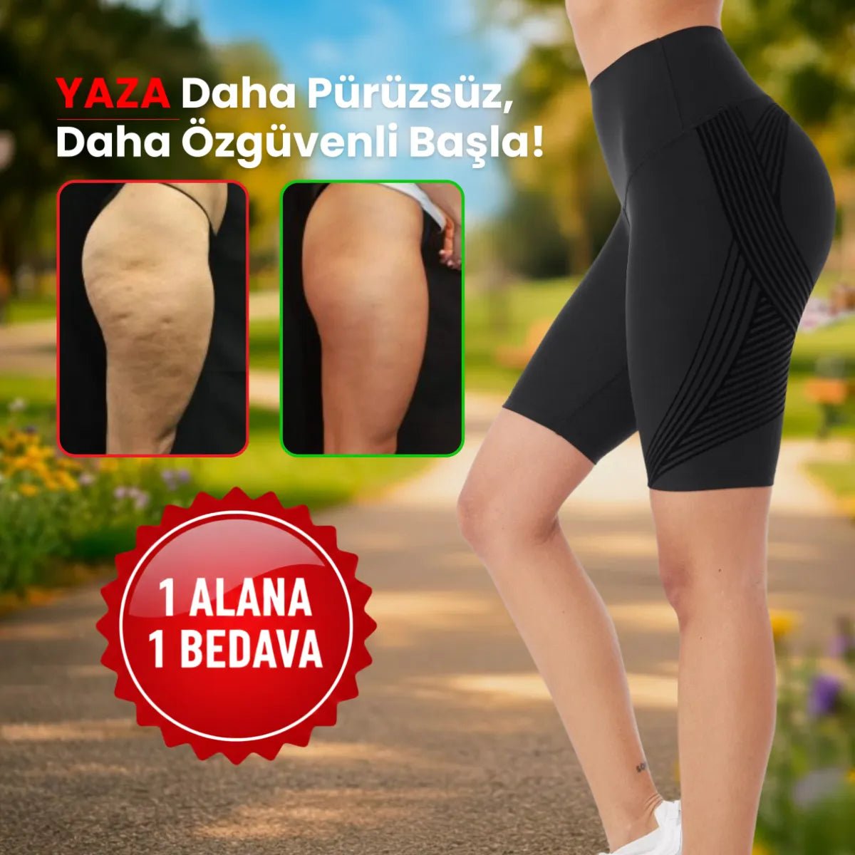 3D Toparlayıcı Anti - Selülit Şort - Tight Tonic