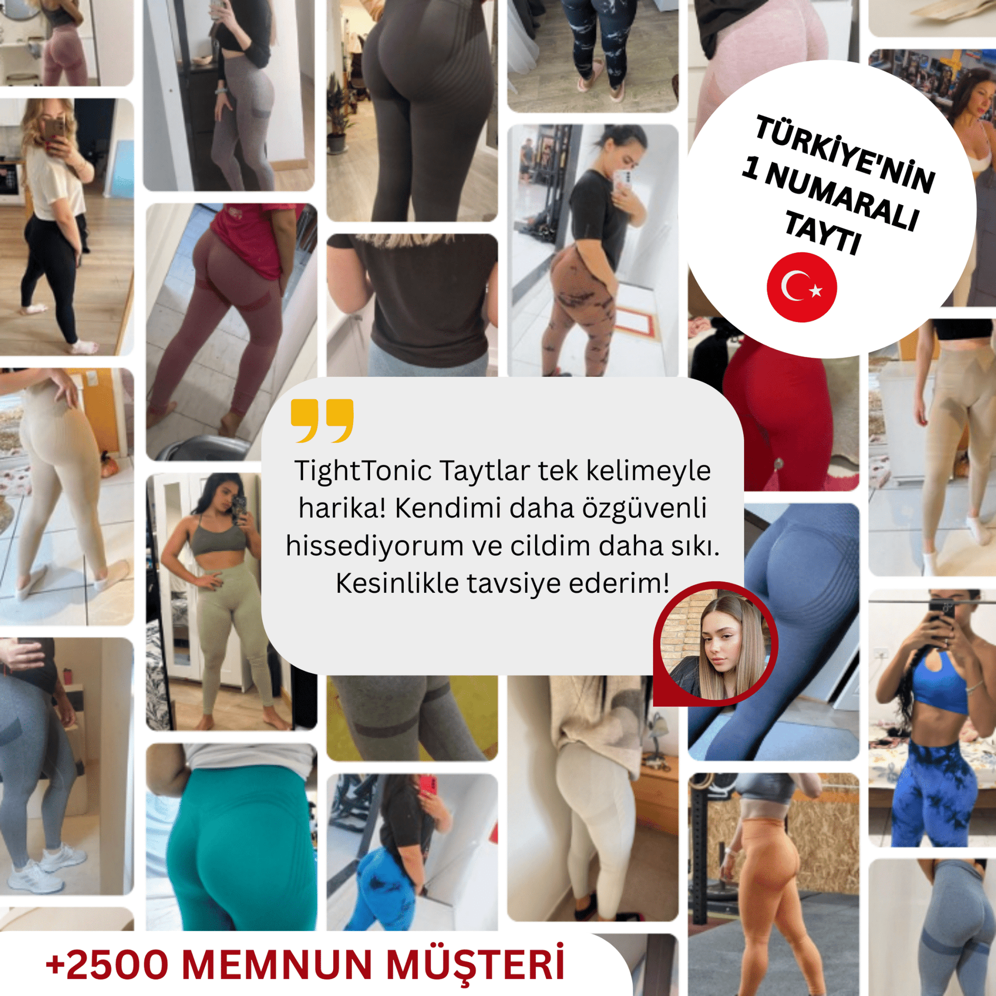 3'lü Etki Taytı Lipödem, Selülit, Varis TightTonic™ - Tight Tonic